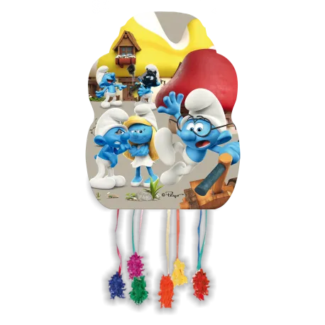 Piñata moyenne 46 x 33 cm Schtroumpfs