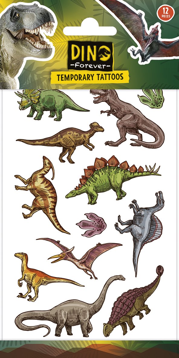Tatuaggi di dinosauri giurassici