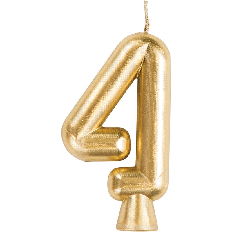 Candela numero 4 oro