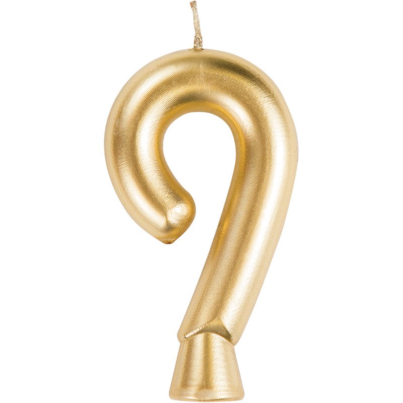 Candela numero 9 oro