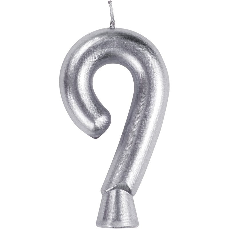 Candela numero 9 argento