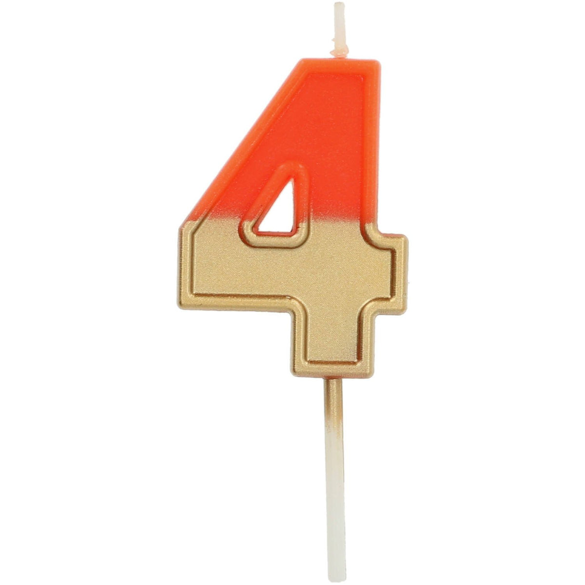 Candela Numero 4 Bicolore 5 cm