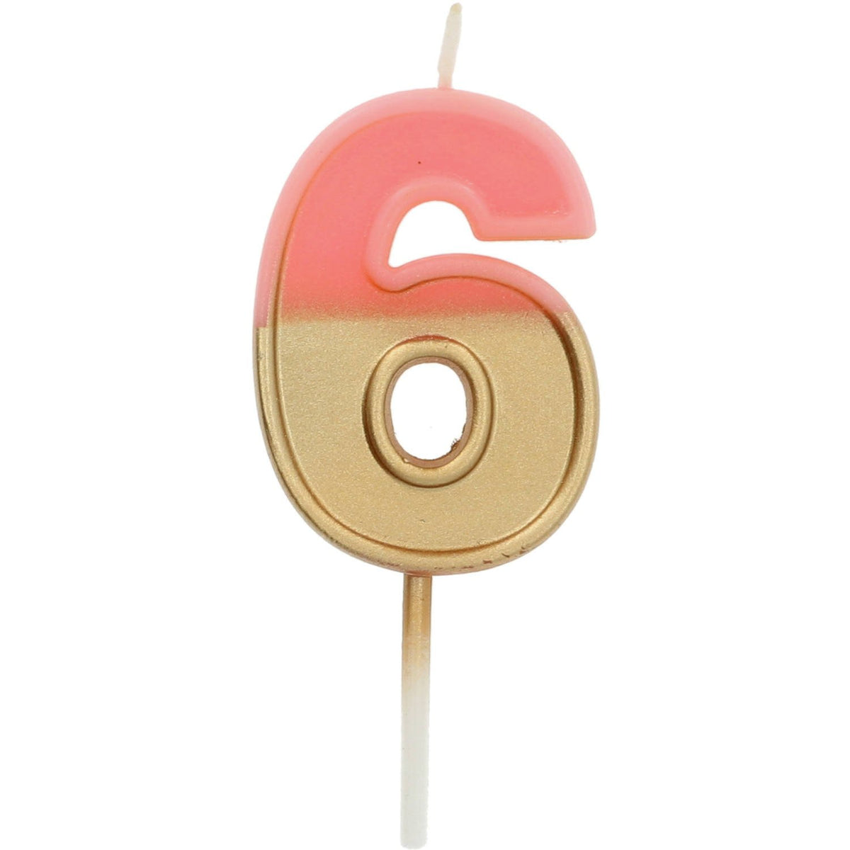 Candela Numero 6 Bicolore 5 cm