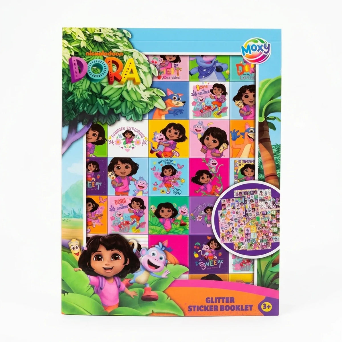 Libro Pegatinas Brillantes Dora A5 8 Hojas