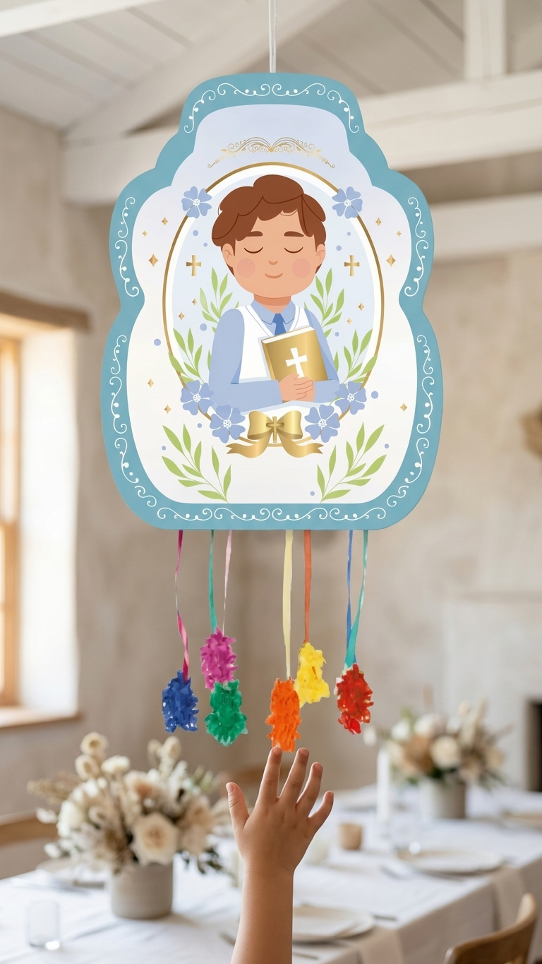 Petite piñata 33 x 28 cm Garçon de communion